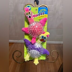 Chase 'n Chomp Durable TPR Squeaking Fetch Ball Dog Toy,  Silly Ball